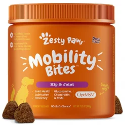 Zesty Paws Mobility Bites Duck Flavored Soft Chews Hip & Joint Supplement for Dogs