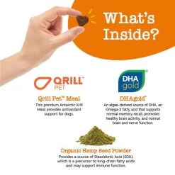 Zesty Paws Krill Cognition Bites Bacon Flavored Soft Chews Brain & Nervous System Supplement for Dogs -Oxbow || Zesty Paws Sales 141490 PT3. SY630 V1644976334