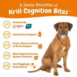 Zesty Paws Krill Cognition Bites Bacon Flavored Soft Chews Brain & Nervous System Supplement for Dogs -Oxbow || Zesty Paws Sales 141490 PT4. SY630 V1644967914