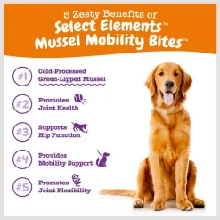 Zesty Paws Select Elements Mussel Mobility Bites Chicken Flavored Soft Chews Hip & Joint Supplement for Dogs, 90 count -Oxbow || Zesty Paws Sales 147730 PT4. SY630 V1659821512