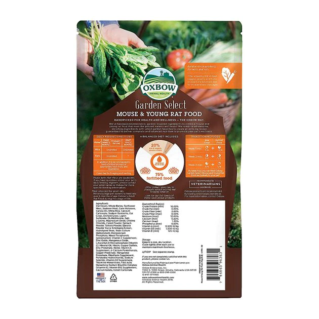 Oxbow Garden Select Mouse & Young Rat Food 4 Oxbow Garden Select Mouse & Young Rat Food - Image 2