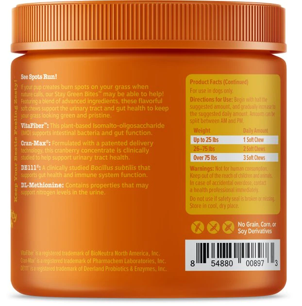 Zesty Paws Stay Green Bites Beef Flavored Soft Chews Digestive Supplement for Dogs 5 Zesty Paws Stay Green Bites Beef Flavored Soft Chews Digestive Supplement for Dogs - Image 3
