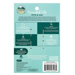 Oxbow Enriched Life Stix & Hay Small Animal Chew Toy, 2 count 5 Oxbow Enriched Life Stix & Hay Small Animal Chew Toy, 2 count -Oxbow || Zesty Paws Sales 200167 PT1. SY630 V1568222818