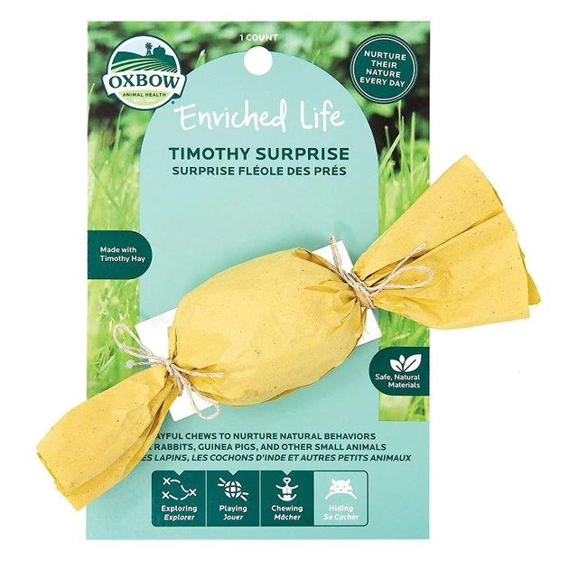 Oxbow Enriched Life Timothy Surprise Small Animal Chew Toy 3 Oxbow Enriched Life Timothy Surprise Small Animal Chew Toy