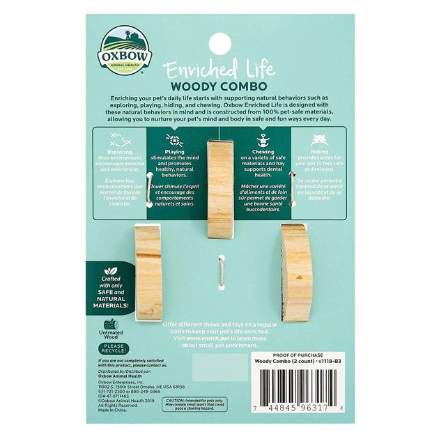 Oxbow Woody Combo Small Animal Chew Toy 4 Oxbow Woody Combo Small Animal Chew Toy - Image 2