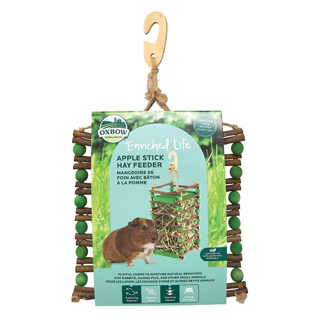 Oxbow Apple Stick Hay Small Animal Feeder 3 Oxbow Apple Stick Hay Small Animal Feeder
