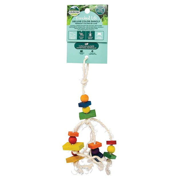 Oxbow Enriched Life Deluxe Color Dangly Small Animal Toy 3 Oxbow Enriched Life Deluxe Color Dangly Small Animal Toy