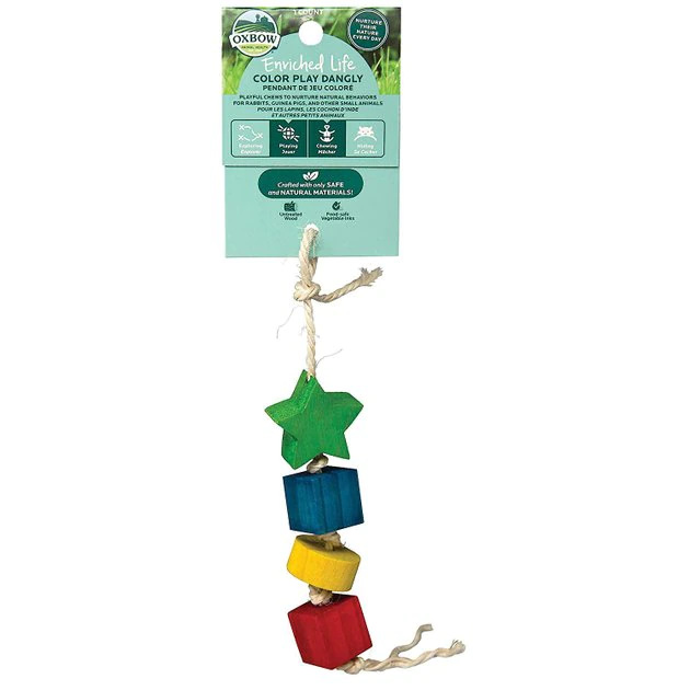 Oxbow Enriched Life Color Play Dangly Small Animal Toy 3 Oxbow Enriched Life Color Play Dangly Small Animal Toy