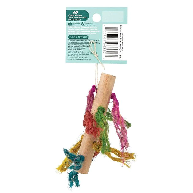 Oxbow Enriched Life Rainbow Knot Stick Small Animal Toy 4 Oxbow Enriched Life Rainbow Knot Stick Small Animal Toy - Image 2
