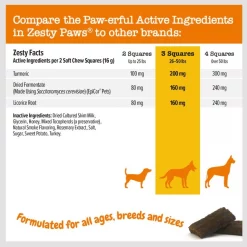 Zesty Paws Lil' Zesties Aller-Immune Squares Turkey Flavored Soft Chews Allergy & Immune Supplement for Dogs -Oxbow || Zesty Paws Sales 249397 PT1. SY630 V1659820790