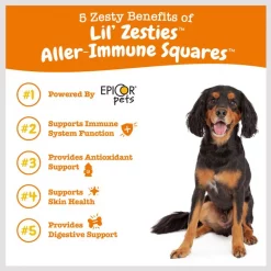 Zesty Paws Lil' Zesties Aller-Immune Squares Turkey Flavored Soft Chews Allergy & Immune Supplement for Dogs -Oxbow || Zesty Paws Sales 249397 PT4. SY630 V1659822119