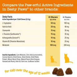 Zesty Paws Calming Bites Bacon Flavored Soft Chews Calming Supplement for Cats -Oxbow || Zesty Paws Sales 249419 PT6. SY630 V1644980623