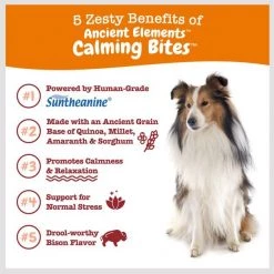 Zesty Paws Ancient Elements Calming Elements Bison Flavored Soft Chews Calming Supplement for Dogs -Oxbow || Zesty Paws Sales 249431 PT4. SY630 V1659821630