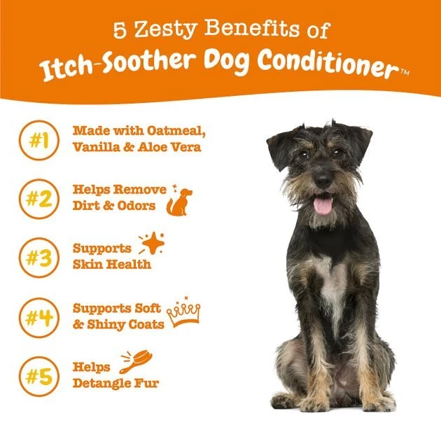 Zesty Paws Oatmeal Anti-Itch Conditioner with Aloe Vera & Organic Shea Butter for Dogs, 16-oz bottle & Zesty Paws Aller-Immune Bites Lamb Flavor Immune System Soft Chews Dog Supplement 7 Zesty Paws Oatmeal Anti-Itch Conditioner with Aloe Vera & Organic Shea Butter for Dogs, 16-oz bottle & Zesty Paws Aller-Immune Bites Lamb Flavor Immune System Soft Chews Dog Supplement - Image 5