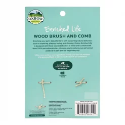 Oxbow Enriched Life Wood Small Animal Brush & Comb -Oxbow || Zesty Paws Sales 277222 PT1. SY630 V1614811302