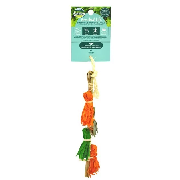 Oxbow Enriched Life Colorful Woven Dangly Small Animal Toy 3 Oxbow Enriched Life Colorful Woven Dangly Small Animal Toy