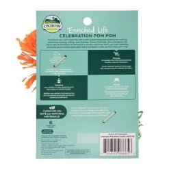 Oxbow Enriched Life Celebration Pom Pom Small Animal Toy -Oxbow || Zesty Paws Sales 277258 PT1. SY630 V1614812484