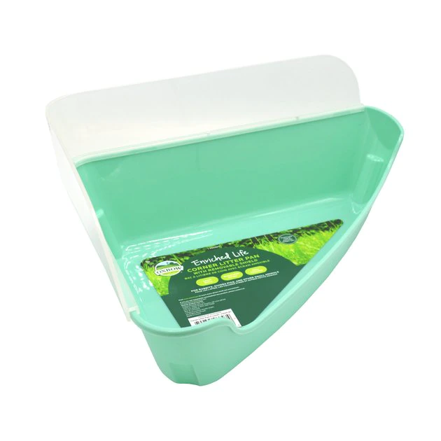 Oxbow Enriched Life Corner Small Animal Litter Pan With Removable Shield 3 Oxbow Enriched Life Corner Small Animal Litter Pan With Removable Shield