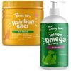Zesty Paws All Ages Hairball Bites Gut Health Salmon Flavor Cat Supplement, 60 count & Zesty Paws Hemp Elements Salmon Flavored Omega Oil + Hemp Dog & Cat Supplement, 32-oz bottle -Oxbow || Zesty Paws Sales 290188 MAIN. SY630 V1646062897