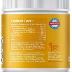 Zesty Paws All Ages Hairball Bites Gut Health Salmon Flavor Cat Supplement, 60 count & Zesty Paws Hemp Elements Salmon Flavored Omega Oil + Hemp Dog & Cat Supplement, 32-oz bottle -Oxbow || Zesty Paws Sales 290188 PT2. SY630 V1619187456