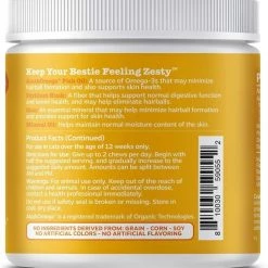 Zesty Paws All Ages Hairball Bites Gut Health Salmon Flavor Cat Supplement, 60 count & Zesty Paws Hemp Elements Salmon Flavored Omega Oil + Hemp Dog & Cat Supplement, 32-oz bottle -Oxbow || Zesty Paws Sales 290188 PT3. SY630 V1619187450
