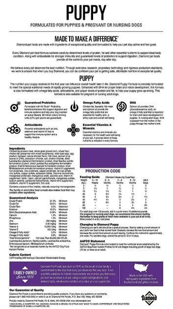 Diamond||Zesty Paws Diamond Puppy Formula Dry Food + Zesty Paws 8-in-1 Multivitamin Bites Chicken Flavor Dog Supplement 5 Diamond||Zesty Paws Diamond Puppy Formula Dry Food + Zesty Paws 8-in-1 Multivitamin Bites Chicken Flavor Dog Supplement - Image 3