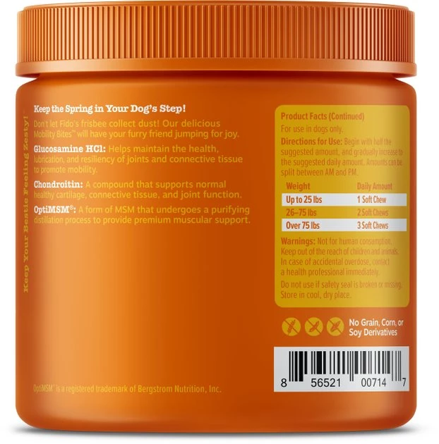 Zesty Paws Mobility Bites Hip & Joint Support + Omega Bites Skin & Coat Support Chicken Flavor Soft Chews Dog Supplement 6 Zesty Paws Mobility Bites Hip & Joint Support + Omega Bites Skin & Coat Support Chicken Flavor Soft Chews Dog Supplement - Image 4