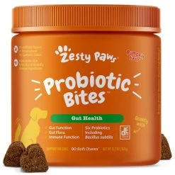 Zesty Paws Mobility Bites Hip & Joint Support + Probiotic Bites Digestion Pumpkin Flavor Soft Chews Dog Supplement -Oxbow || Zesty Paws Sales 294050 PT5. SY630 V1649339209