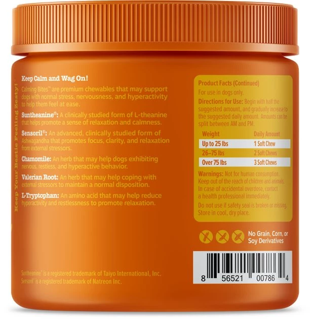 Zesty Paws Behavior Functional Peanut Butter Flavored Soft Chews Supplement + Pure Salmon Oil Skin & Coat Support Dog Supplement 5 Zesty Paws Behavior Functional Peanut Butter Flavored Soft Chews Supplement + Pure Salmon Oil Skin & Coat Support Dog Supplement - Image 3