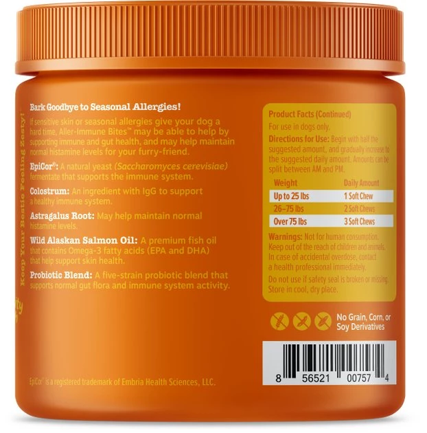 Zesty Paws Allergy & Immune Support Lamb Flavor Soft Chew Dog Supplement, 90 count + Zesty Paws Cranberry Bladder Bites Urinary Tract Support Chicken Liver Flavor Chews for Dogs, 90 count 5 Zesty Paws Allergy & Immune Support Lamb Flavor Soft Chew Dog Supplement, 90 count + Zesty Paws Cranberry Bladder Bites Urinary Tract Support Chicken Liver Flavor Chews for Dogs, 90 count - Image 3