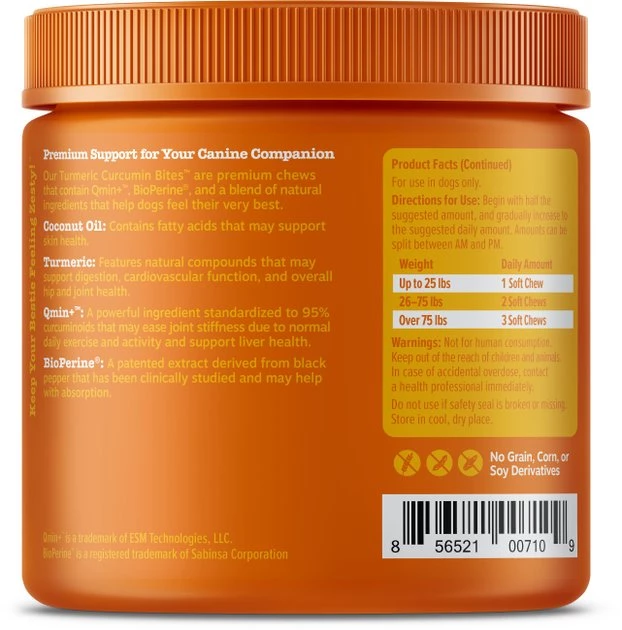 Zesty Paws Core Elements Omega Bites Skin & Coat Health Chicken Flavor Soft Chew Dog Supplement, 90 count + Zesty Paws Curcumin Bites Everyday Vitality Duck Flavor Dog Supplement, 90 count 10 Zesty Paws Core Elements Omega Bites Skin & Coat Health Chicken Flavor Soft Chew Dog Supplement, 90 count + Zesty Paws Curcumin Bites Everyday Vitality Duck Flavor Dog Supplement, 90 count - Image 8
