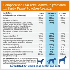 Zesty Paws Advanced 11-in-1 Bites Beef Flavored Soft Chews Multivitamin Supplement for Senior Dogs -Oxbow || Zesty Paws Sales 346008 PT2. SY630 V1659821930