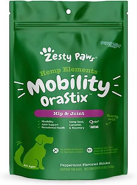 Zesty Paws Advanced Mobility Chicken Flavored Chews Hip & Joint Supplement for Senior Dogs & Mobility OraStix Mint Flavored Dental Chews 9 Zesty Paws Advanced Mobility Chicken Flavored Chews Hip & Joint Supplement for Senior Dogs & Mobility OraStix Mint Flavored Dental Chews - Image 7
