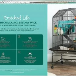 Oxbow Enriched Life Multi-Level Small Animal Habitat + Enriched Life Chinchilla Accessory Pack -Oxbow || Zesty Paws Sales 367478 PT6. SY630 V1644528461
