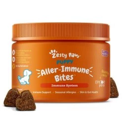 Zesty Paws Puppy Aller-Immune Bites Lamb Flavor Soft Chew Supplement for Dogs, 90 count -Oxbow || Zesty Paws Sales 536990 PT3. SY630 V1658216783