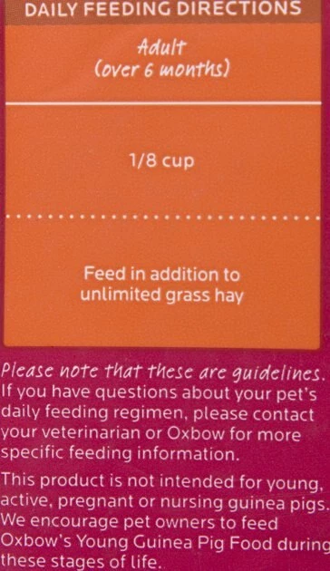 Oxbow Essentials Cavy Cuisine Adult Guinea Pig Food 7 Oxbow Essentials Cavy Cuisine Adult Guinea Pig Food - Image 5