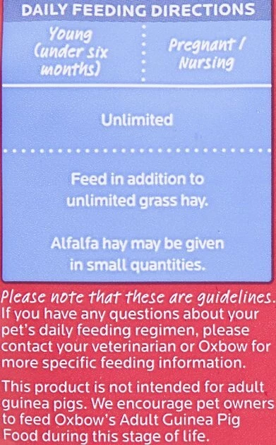 Oxbow Essentials Cavy Performance Young Guinea Pig Food 7 Oxbow Essentials Cavy Performance Young Guinea Pig Food - Image 5