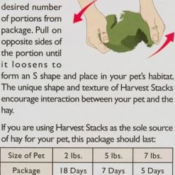 Oxbow Harvest Stacks Compressed Western Timothy Hay Small Animal Food -Oxbow || Zesty Paws Sales 96013 PT4. SY630 V1474483278