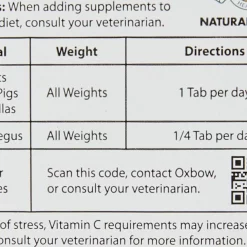 Oxbow Natural Science Vitamin C Small Animal Supplement -Oxbow || Zesty Paws Sales 96054 PT4. SY630 V1501538775