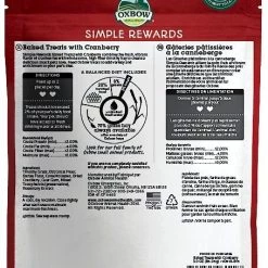 Oxbow Simple Rewards Oven Baked with Cranberry Small Animal Treats 9 Oxbow Simple Rewards Oven Baked with Cranberry Small Animal Treats -Oxbow || Zesty Paws Sales 96111 PT1. SY630 V1545946315