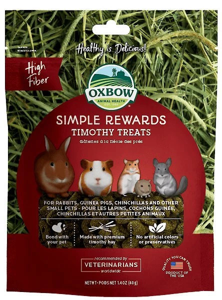 Oxbow Simple Rewards Timothy Small Animal Treats 3 Oxbow Simple Rewards Timothy Small Animal Treats