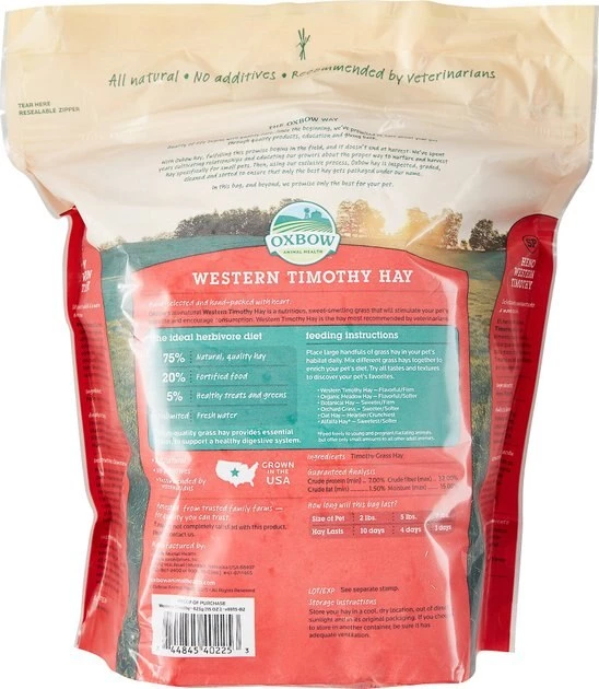 Oxbow Western Timothy Hay Small Animal Food 4 Oxbow Western Timothy Hay Small Animal Food - Image 2